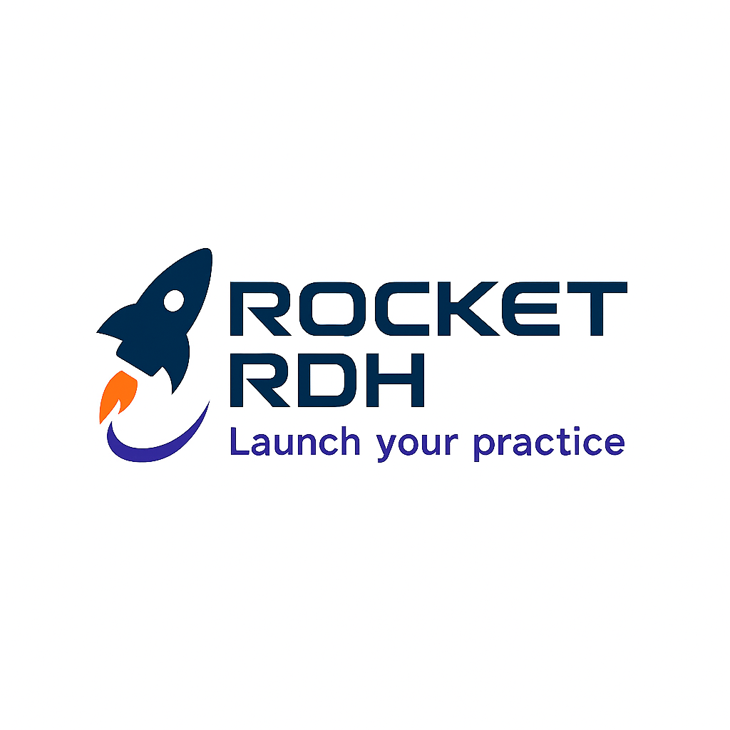Rocket RDH logo representing business education for registered dental hygienists