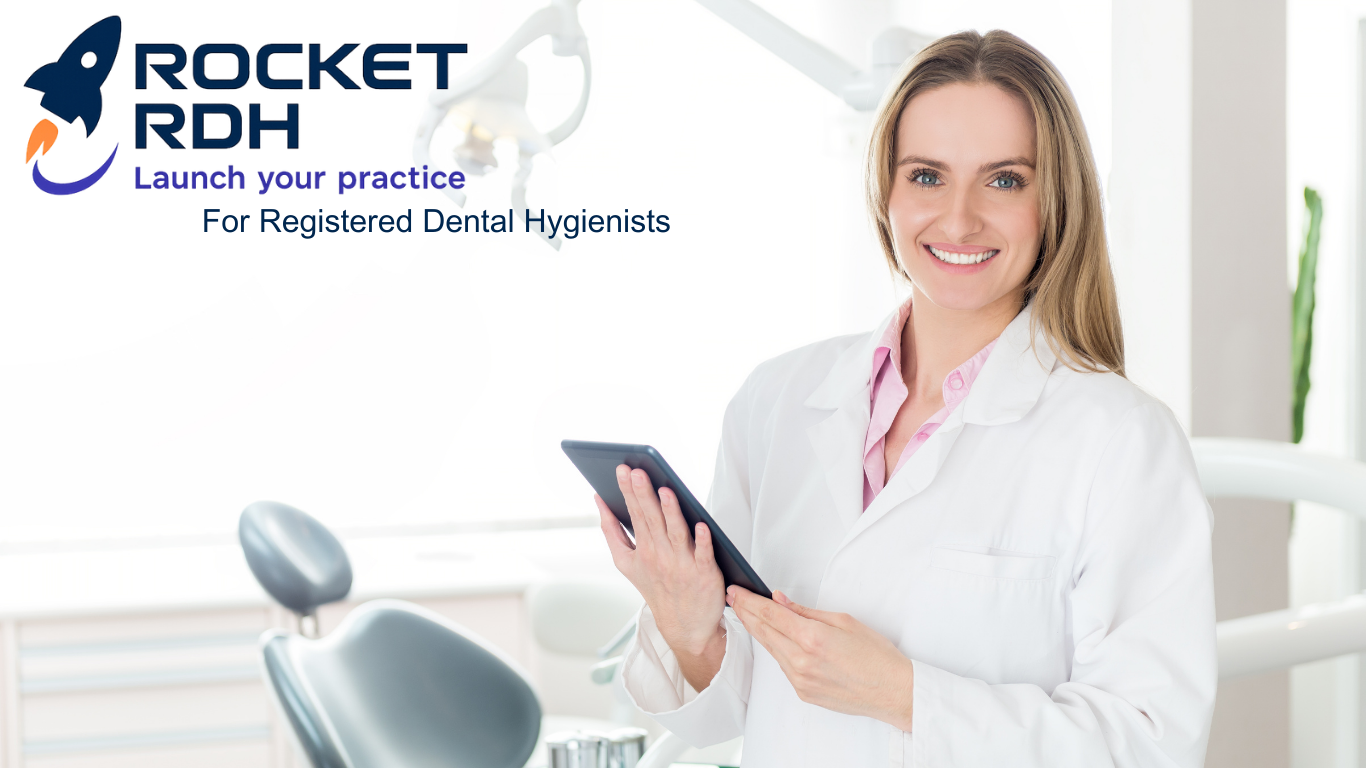 Rocket RDH header image representing business education and practice planning for registered dental hygienists